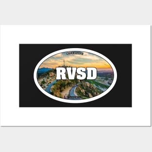 Riverside Travel Sticker Posters and Art